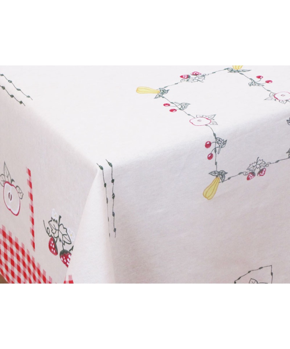 Printed Rectangular Tablecloth for Kitchen 140Χ220 -  2971-3