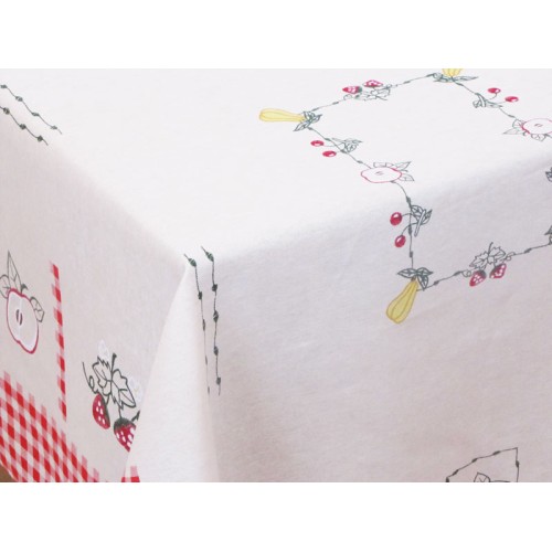 Printed Square Tablecloth for Kitchen 140Χ140 -2971-1