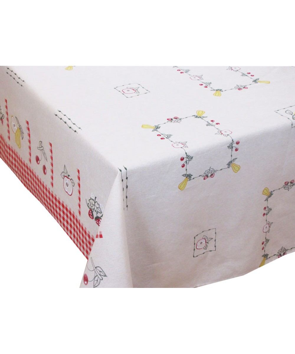 Printed Rectangular Tablecloth for Kitchen 140Χ220 -  2971-3