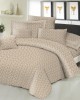 Σετ Σεντόνια ΚΟΜΒΟΣ Cotton Line Printed Fern Beige Διπλα 200x240