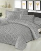 Σετ Σεντόνια ΚΟΜΒΟΣ Cotton Line Printed Fern Grey Διπλα 200x240