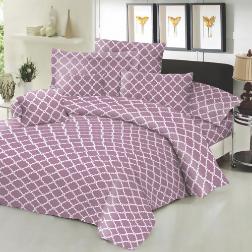 Σετ Σεντόνια ΚΟΜΒΟΣ Cotton Line Printed Montana Rotten Apple Διπλα 200x240