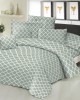 Σετ Σεντόνια ΚΟΜΒΟΣ Cotton Line Printed Montana Olive Διπλα 200x240