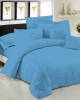 Sheet Single LeBlanc Monochrome Polycotton 50/50 TC144 Blue Single with elastic 100x200 35