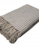 Throw Woven KOMBOS Indian Cotton 4T Natural - Light Gray 180x350