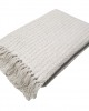 Throw Woven KOMBOS Indian Cotton 4TH White - White 180x350