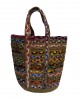 Beach bag KOMBOS 100% Jute Multicolor 40x50 - Design 1