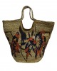 KOMBOS Beach Bag 100% Jute Multicolor 40x50 - Design 9