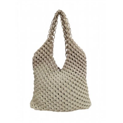 KNOT Macrame bag 100% Cotton Natural Plain 40x35