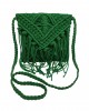 KNOT Macrame bag 100% Cotton Green 25x20