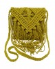 Τσάντα Macrame ΚΟΜΒΟΣ 100%  Βαμβάκι Yellow 25x20