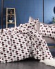 PRINTED SHEETS SET 3 pcs Diamond 326 160X240 Burgundy Flannel cotton 100%