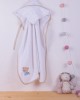 ΚΑΠΑ bebe HAPPY BEARS 21 75X85 ΛΕΥΚΟ/ΜΠΕΖ Cotton 100%