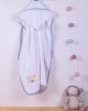 ΚΑΠΑ bebe SLEEPING BEARS CUB 10 75X85 ΛΕΥΚΟ/ΓΚΡΙ Cotton 100%