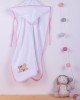 bebe SLEEPING BEARS CUB 12 CAP 75X85 WHITE/PINK Cotton 100%