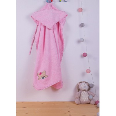 ΚΑΠΑ bebe SLEEPING BEARS CUB 14 75X85 ΡΟΖ Cotton 100% 