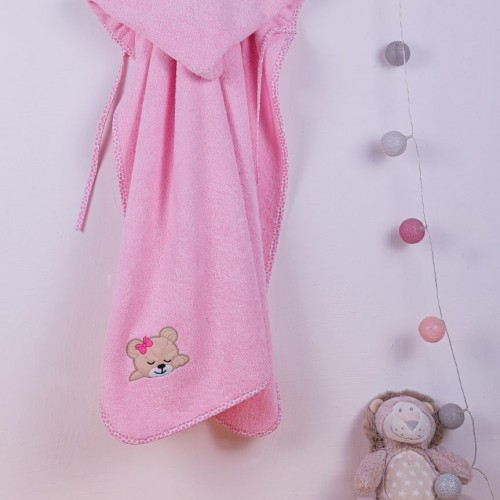 ΚΑΠΑ bebe SLEEPING BEARS CUB 14 75X85 ΡΟΖ Cotton 100% 