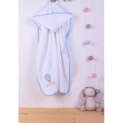 ΚΑΠΑ bebe ΑΕΡΟΣΤΑΤΟ 03 75X85 ΛΕΥΚΟ/ΣΙΕΛ Cotton 100% 