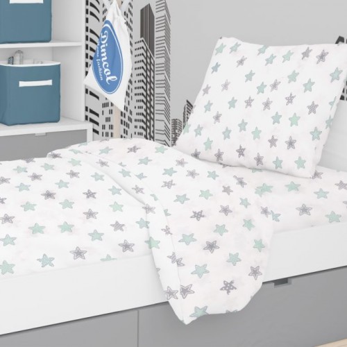 ΠΑΠΛΩΜΑΤΟΘΗΚΗ ΕΜΠΡΙΜΕ kids Star 101 160Χ240 Green Cotton 100% 