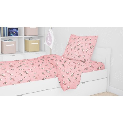 ΠΑΠΛΩΜΑΤΟΘΗΚΗ ΕΜΠΡΙΜΕ kids Birds 15 160Χ240 Pink Flannel cotton 100% 