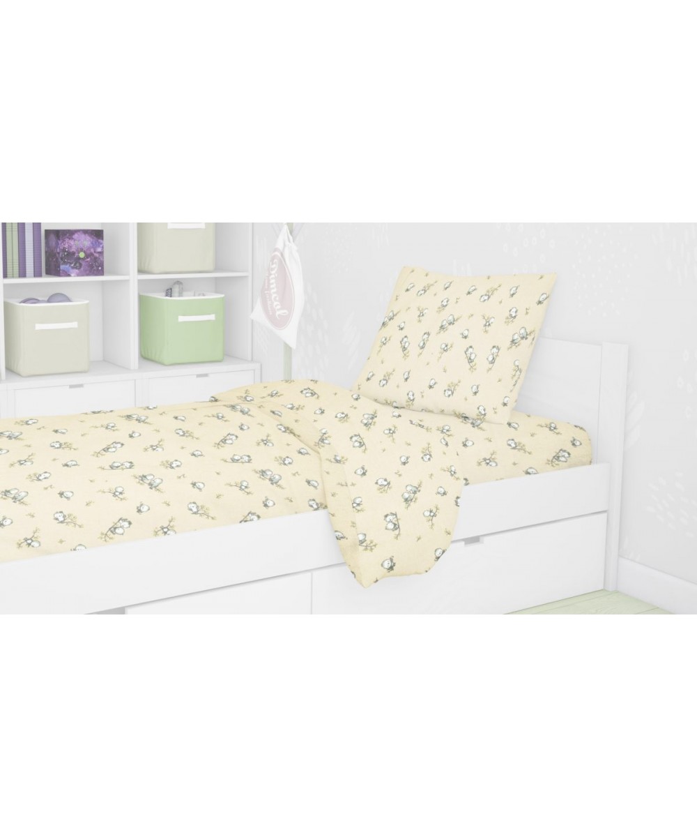 ΠΑΠΛΩΜΑΤΟΘΗΚΗ ΕΜΠΡΙΜΕ kids Birds 16 160Χ240 Ecru Flannel cotton 100% 