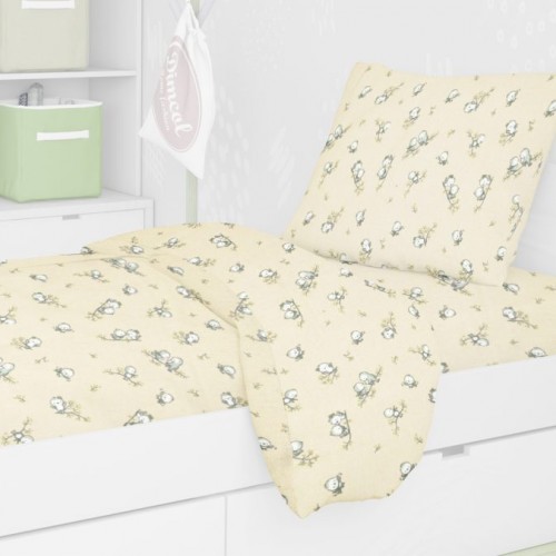 ΠΑΠΛΩΜΑΤΟΘΗΚΗ ΕΜΠΡΙΜΕ kids Birds 16 160Χ240 Ecru Flannel cotton 100% 