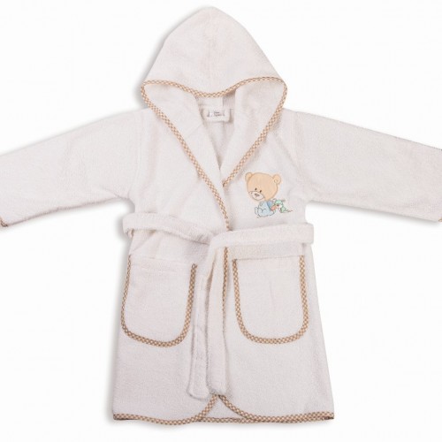 BEBE BEBE HAPPY BEARS 21 SIZE:02 WHITE/BEIGE Cotton 100% 