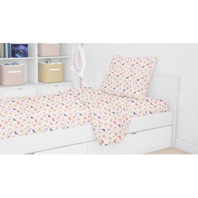 ΣΕΝΤΟΝΙΑ ΕΜΠΡΙΜΕ ΣΕΤ 2 τεμ kids Butterfly 49 160Χ240 Rotary Print Cotton 100% 