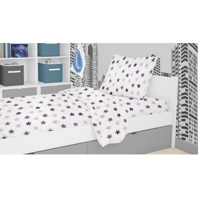 ΣΕΝΤΟΝΙΑ ΕΜΠΡΙΜΕ ΣΕΤ 2 τεμ kids Star 102 160Χ240 Blue Cotton 100% 