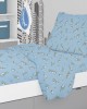 ΣΕΝΤΟΝΙΑ ΕΜΠΡΙΜΕ ΣΕΤ 3 τεμ kids Birds 14 160Χ240 Sky blue Flannel cotton 100% 