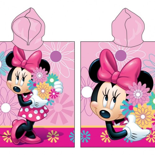 BEACH PONCHO DISNEY MINNIE 09 50X115 Digital Print Cotton 100% 