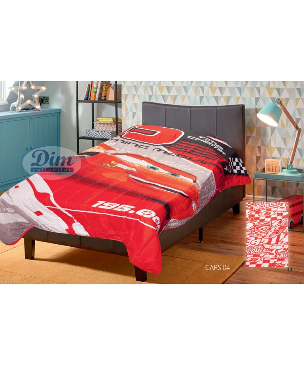 QUILT DISNEY CARS 04 160X250 Digital Print Microfiber 100%