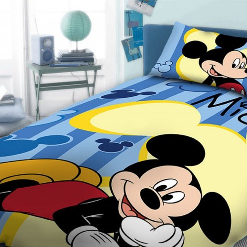 DUVET COVER SET 2 pcs DISNEY MICKEY 960 160X240 Digital Print Cotton 100% 