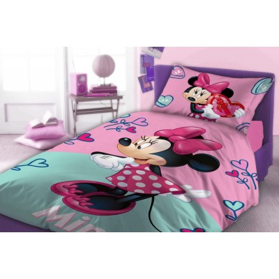 ΣΕΝΤΟΝΙΑ ΣΕΤ 4 τεμ Disney MINNIE 754 160Χ240 Digital Print Cotton 100% 