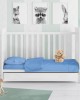 ΚΑΤΩΣΕΝΤΟΝΟ ΜΕ ΛΑΣΤΙΧΟ bebe Solid 498 0,70X1,40X0,15 Sky blue Cotton 100%