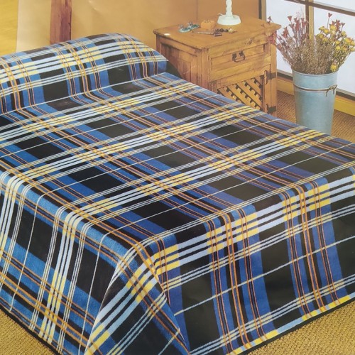 SPANISH BLANKET PADUANA 220X240 Blue Acrylic 85% / Poly 15% 