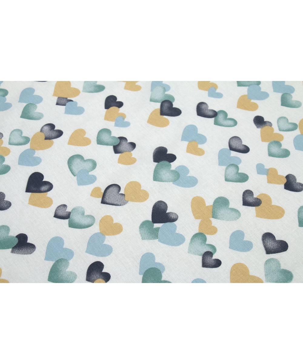 ΠΑΝΑ ΧΑΣΕΣ bebe Hearts 11 80X80 Grey-Green Cotton 100%