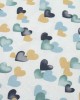 ΠΑΝΑ ΧΑΣΕΣ bebe Hearts 11 80X80 Grey-Green Cotton 100%