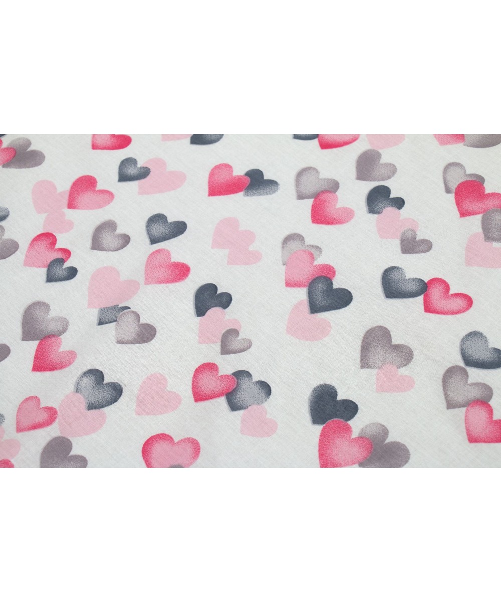 ΠΑΝΑ ΧΑΣΕΣ bebe Hearts 12 80X80 Grey-Pink Cotton 100%