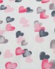 ΠΑΝΑ ΧΑΣΕΣ bebe Hearts 12 80X80 Grey-Pink Cotton 100%