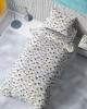 DUVET COVER kids Hearts 11 160X240 Grey-Green Cotton 100%