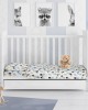 PRINTED SHEETS SET 3 pcs bebe Hearts 11 120X160 Grey-Green Cotton 100%