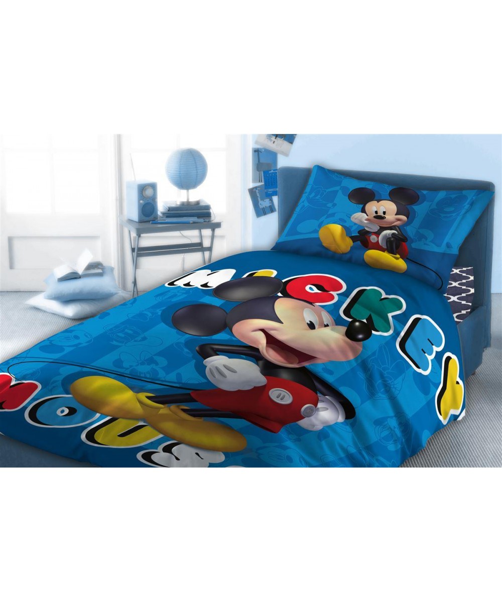 ΠΑΠΛΩΜΑΤΟΘΗΚΗ ΣΕΤ 2 τεμ DISNEY MICKEY 860 160Χ240 Digital Print Cotton 100% 