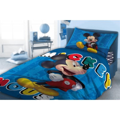 ΠΑΠΛΩΜΑΤΟΘΗΚΗ ΣΕΤ 2 τεμ DISNEY MICKEY 860 160Χ240 Digital Print Cotton 100% 