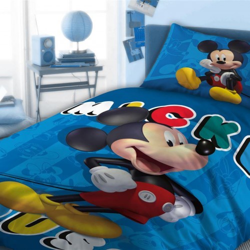 ΠΑΠΛΩΜΑΤΟΘΗΚΗ ΣΕΤ 2 τεμ DISNEY MICKEY 860 160Χ240 Digital Print Cotton 100% 