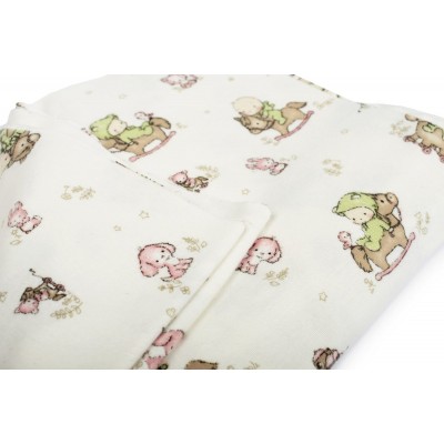 FLANNEL DIAPER bebe Baby 03 80X80 Flannel cotton 100% 