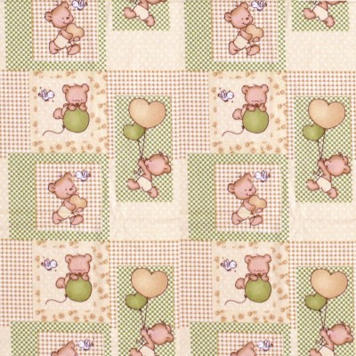 FLANNEL DIAPER bebe Baloon 76 80X80 Beige Flannel cotton 100% 