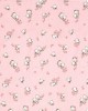 FLANNEL DIAPER bebe Birds 15 80X80 Pink Flannel cotton 100%