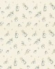 FLANNEL DIAPER bebe Birds 16 80X80 Ecru Flannel cotton 100%