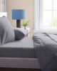 SHEET SET 4 pcs Solid 495 220X240 Dark gray Cotton 100%